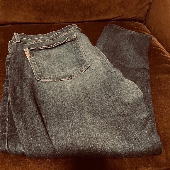 Paige Federal Slim Straight Jeans Mens 36 (36x28) Blue Dark Wash Stretch USA - Picture 4 of 6